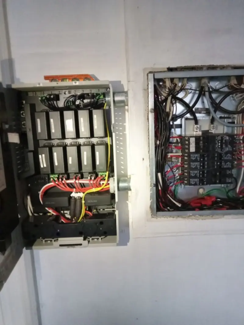 Electrical panel upgrade completed for Security Camera Wiring in Hughson